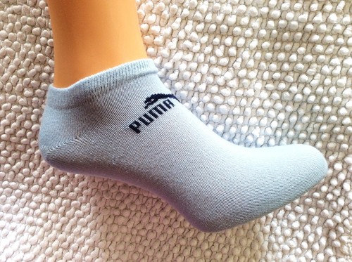 puma white trainer socks