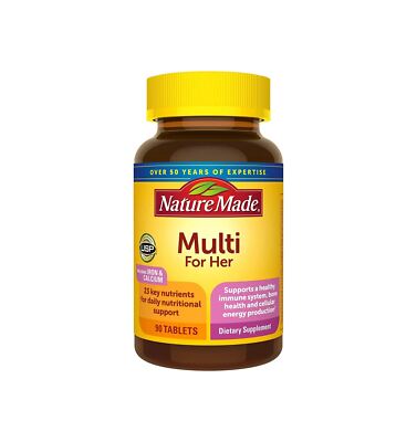 Nature Made Multivitamin For Her, Dietary Supplement for Daily Nutritional 90ct