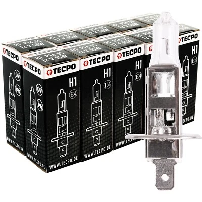 10x TECPO H1 GLÜHBIRNE HALOGEN AUTOLAMPE 12V 55W GLÜH-LAMPE P14.5S AUTO BIRNE