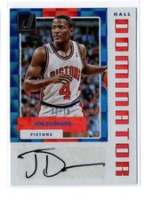 17-18 Donruss Hall Dominators Signatures #20 - Joe Dumars ##/75 - Detroit Piston