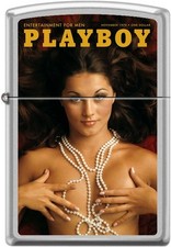 Zippo Playboy November 1970 Cover Satin Chrome Windproof Lighter NEW RARE
