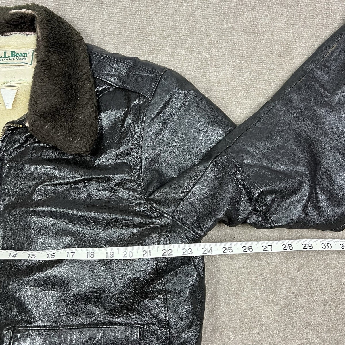 Vintage 80s LL Bean G1 Brown Leather Flight Bomber Jacket Vintage 80s LL Bean G1 Brown Leather Flight Bomber Jacket