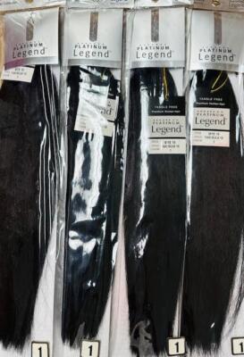 Human Quality Hair for Braiding LEGEND YAKI BULK 18'' #1 Jet Black