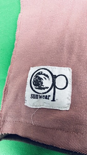 OP Ocean Pacific Sun Wear Salmon polo shirts size 2 Xl with Pocket - Picture 2 of 10
