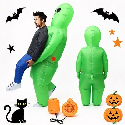 Aufblasbares Alien Kostüm Halloween Karneval für Kinder & Erwachsene