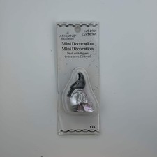 Mini Skull with Raven Halloween Decoration
