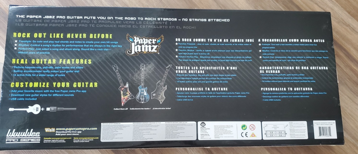 Paper Jamz Pro Series Guitar 6288 Unopened NEW BLUE 2 SONGS | eBay