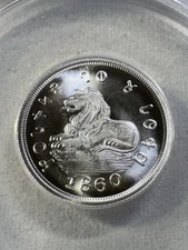 1860 Dan Carr Mormon $5 Deseret Assay Office Silver Graded MS 70 DCAM by ANACS