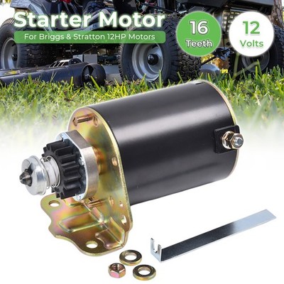 Anlasser für Briggs&Stratton Motor 16 Zahn Ritzel 393499 AM106883 Rasentraktor