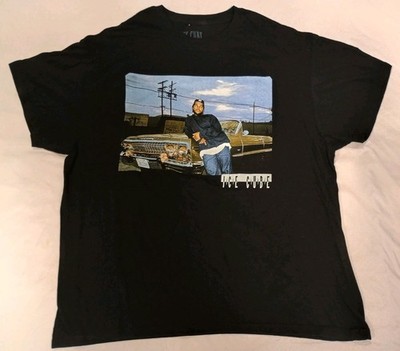 Ice Cube Shirt XL Black Short Sleeve Graphic Crewneck Steady Mobbin Rap Hip Hop