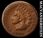 1884 Indian Head Cent- Scarce Better Date No Reserve #J1144