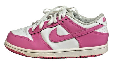 Nike Dunk Low Retro Shoes White Pink Barbie Fuchsia FB9108-102 GS PSE Size 1Y