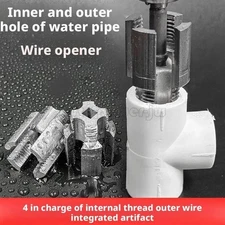 Integrated Internal & External Pipe Threading-Tool PVC Pipe Threader Kit