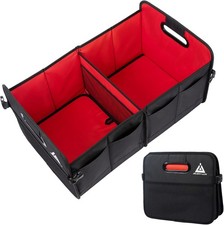 Car Trunk Organizer with Multi Compartments - Collapsible Cargo Containers with