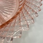 Anchor Hocking Miss America pink depression glass four-part relish dish Has chip — photo 2