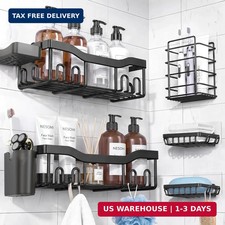 Shower Caddy Adhesive Shower Organizer 7-Pack, Rustproof Stainless Steel Bathroo