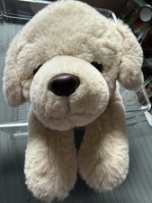 FAO Schwarz Yellow Labrador Puppy Plush 12  Cream Lab Stuffed Dog Toy