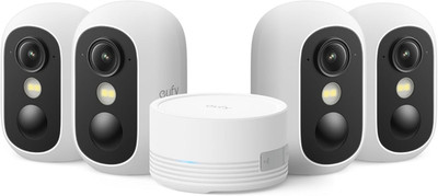 Security cam C35 4-Cam Kit, Wireless Indoor/Outdoor Camera, Magnetic Mount, Colo
