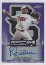 2015 Leaf Metal Draft Perfect Game Purple Prismatic 14/15 Reggie Lawson Auto a2v