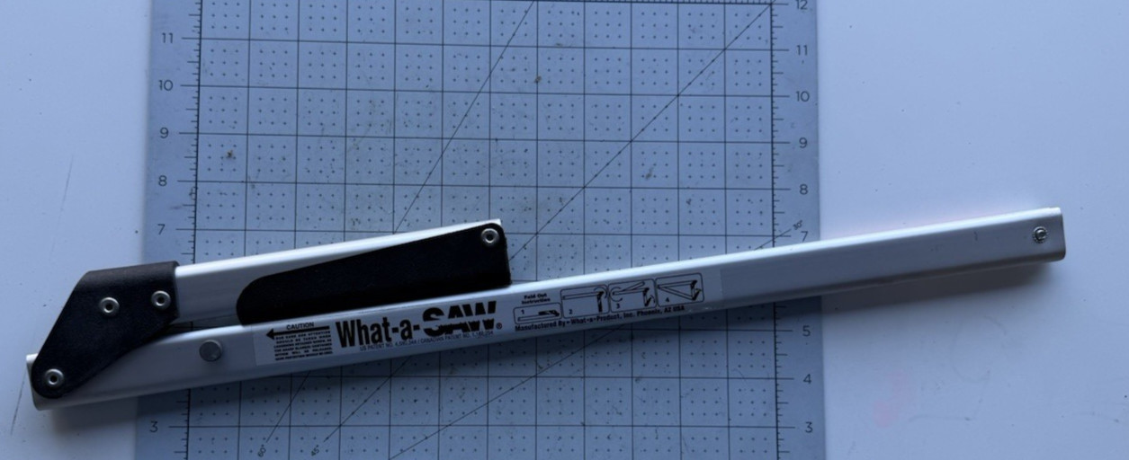 What A Saw Folding Pack Saw W/2 BLADES Pre Owned CAMPING PORTABLE  Made USA