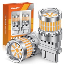 Turn Signal Light Bulbs, 3157 LED Bulb 3157/3156 - Pack of 2 Amber Yellow