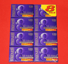 8 Pack Maxell XR-Metal Hi 8mm Camcorder Videotapes Brand New Sealed