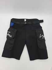 LayaTone Neoprene Dive Shorts Scuba Snorkeling Wetsuit Belted Size M Black