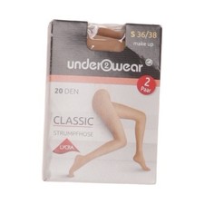 Under2Wear, Nylonstrumpfhose, Größe: S, CLASSIC, Beige, Damen #SXl