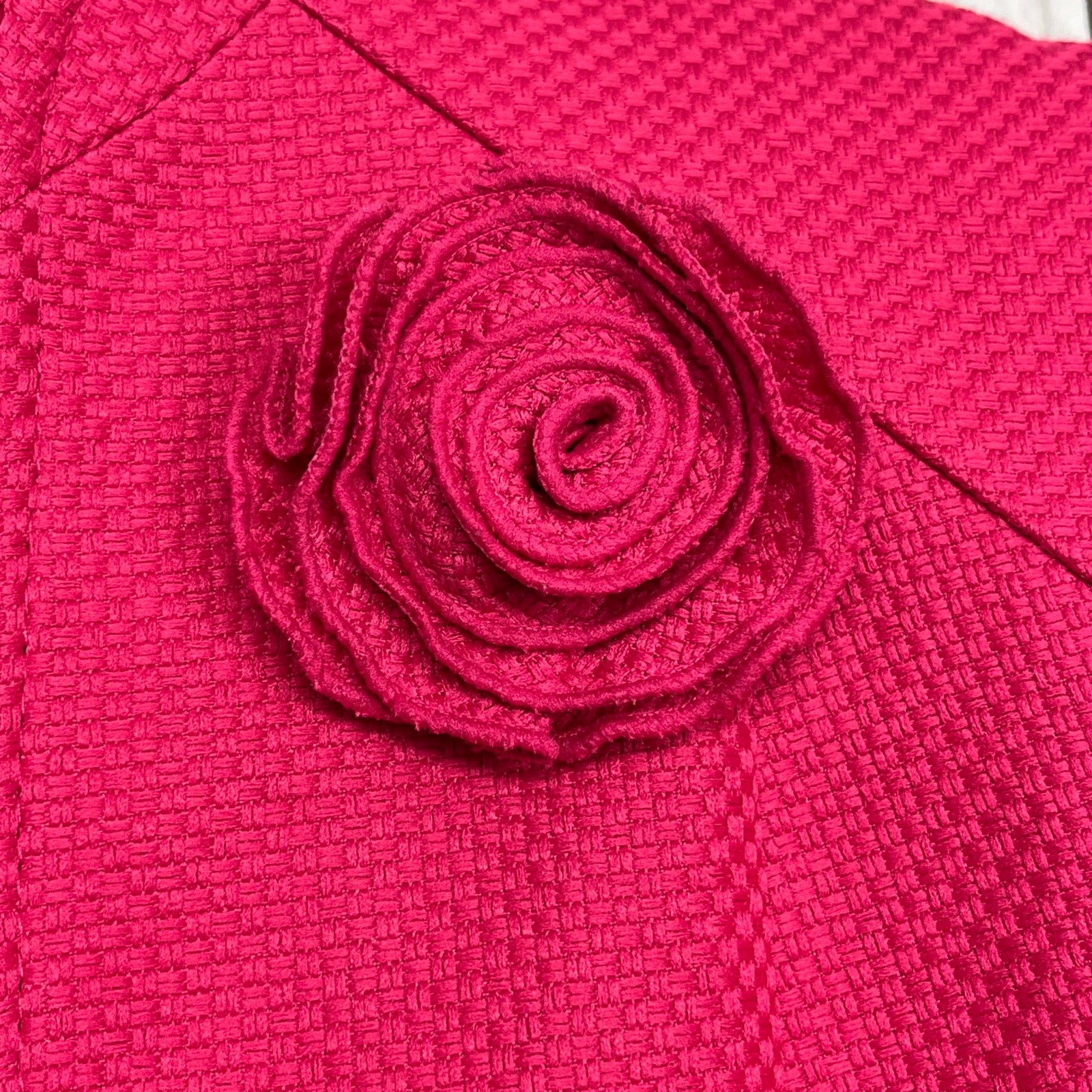 Perceptions Pink Open Front Ruffle Long Sleeve Fl… - image 4