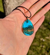  Layered Terrarium Resin Necklace