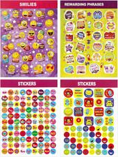 2100 PCS Small Teacher Reward Stickers for Kids, 40 Sheets