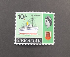 Gibraltar Single stamp QEII SG212 10/- SS Neuralia UM (2)