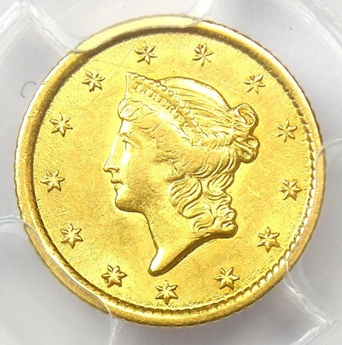 1851-O Liberty Gold Dollar G$1. Certified PCGS AU Detail - Rare New Orleans Coin