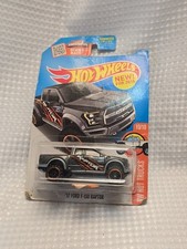 2016 Hot Wheels Hot Trucks '17 Ford F-150 Raptor REAR DETAILS BENT CARD CORNERS 