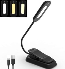 Book Light 12 Led Usb Rechargeable Reading Light With 3level Brightness For Eye
