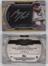 2018 Topps Five Star Silver Signatures Gold /10 Byron Buxton #FFSS-BB Auto