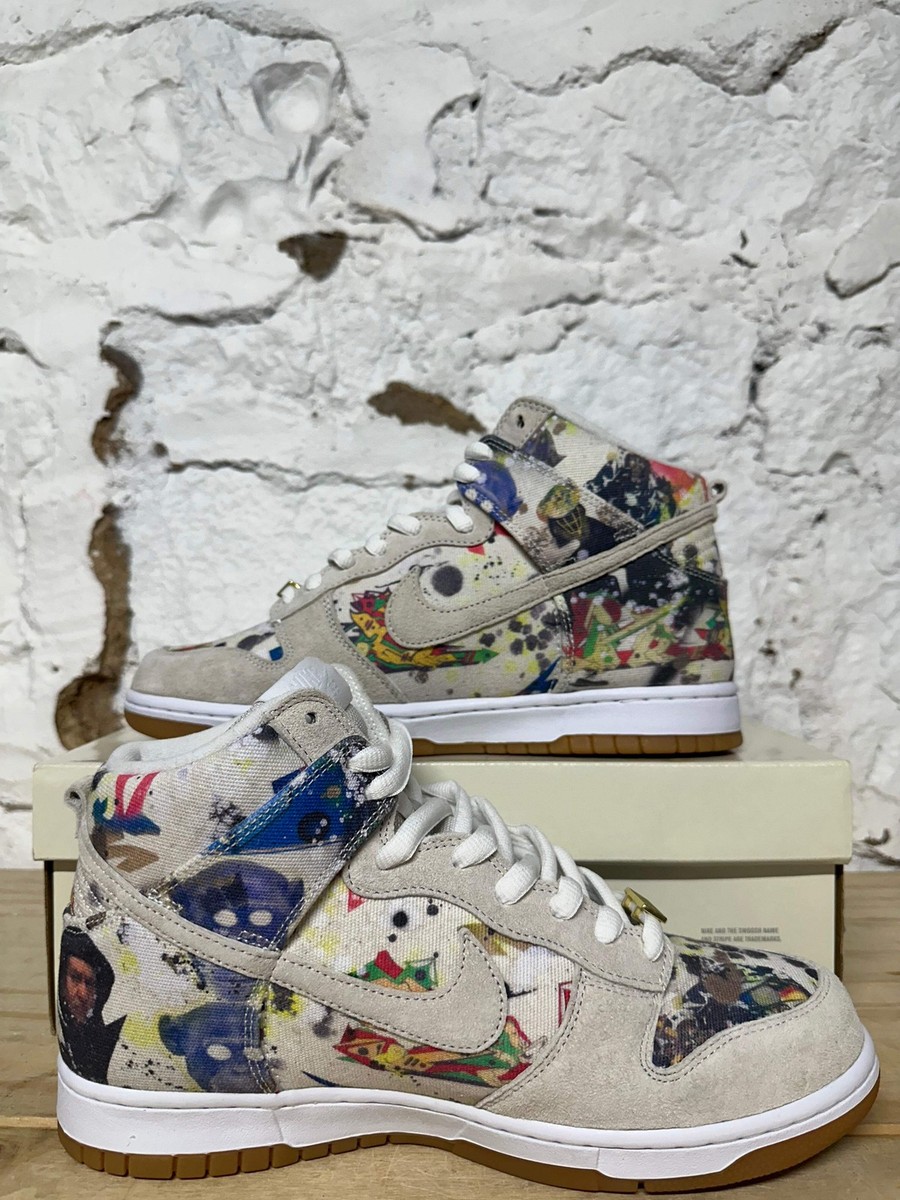 Supreme × Nike SB Dunk High Rammellzee Size 6 - Nike Supreme x Dunk SB High Rammellzee for sale