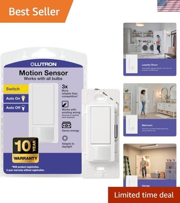 Maestro Motion Sensor Light Switch Indoor for Bathroom, Garage, Laundry Room,...