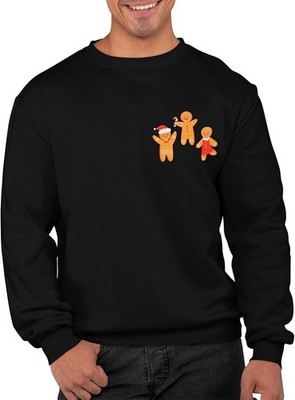 Lebkuchenmann Weihnachtspullover lustig hässlich Pullover Kinder Erwachsene Unisex Geschenk