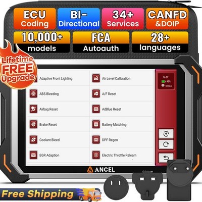 ANCEL DS600 ELITE KFZ OBD2 Diagnosegerät Alle System 34 Reset Aktive Test CANFD