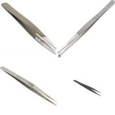 Fine Tip Beading Tweezers Set - Bead, Gem, Jewelry, Soldering Repair Tool