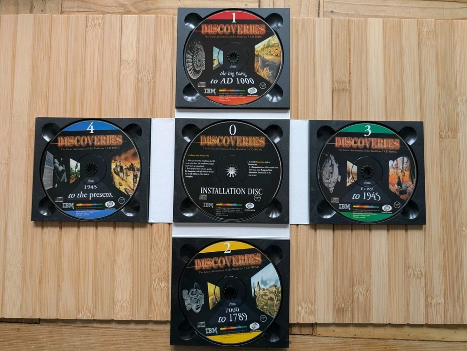 IBM World Book: Discoveries - The Great Adventures of the World - 5 Disc CD-ROMs - Image 3 of 4