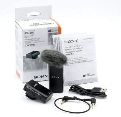 * OPEN BOX EXCELLENT * Sony ECM-W2BT Camera-Mount Digital Bluetooth Wireless Mic