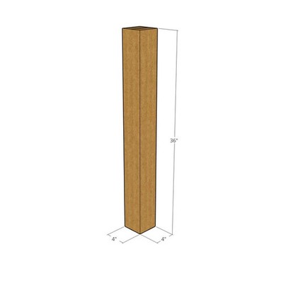 4x4x36  Tall Corrugated Shipping Boxes 32 ECT Single-Wall, 5/Pack