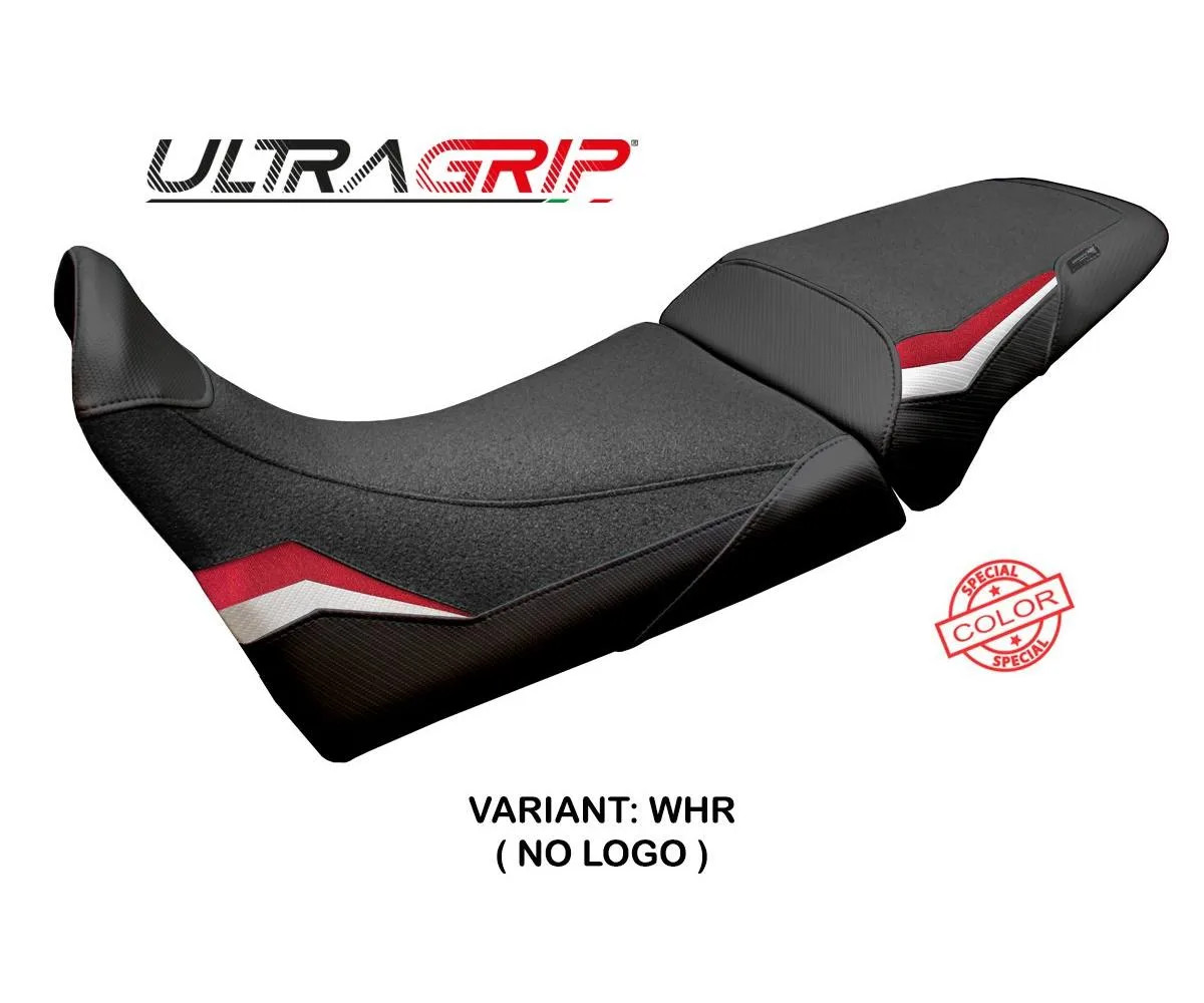 Seat cover Hajek UGrip White-Red Tpz compatible MV AGUSTA ENDURO VEL 2024 2026