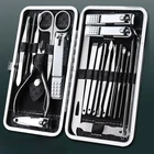 21PCS Professional Manicure Pedicure Nail Clipper Kit Facial Grooming Tool Set