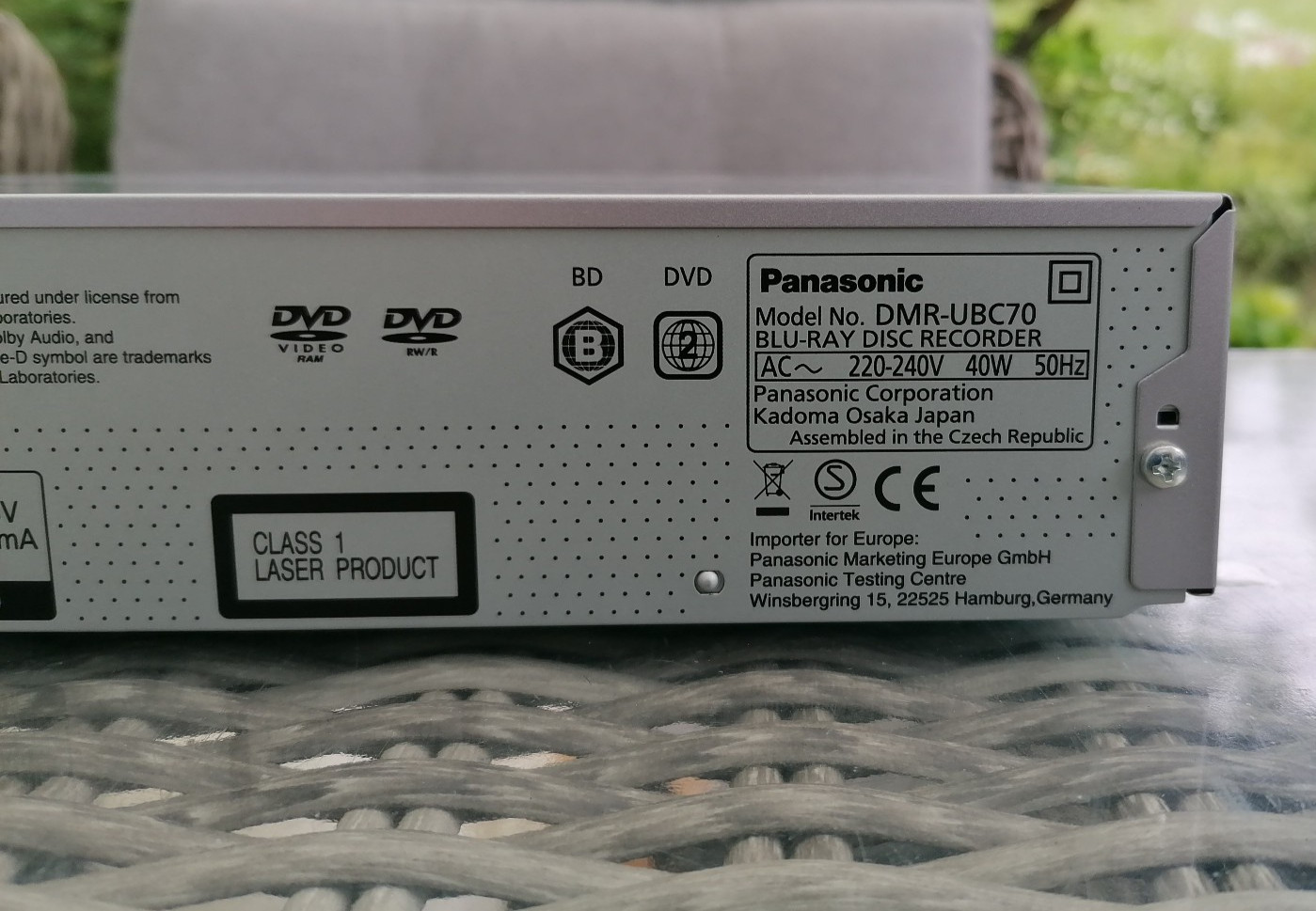 Panasonic DMR-UBC70 – Ultra HD Blu-ray Disc Recorder