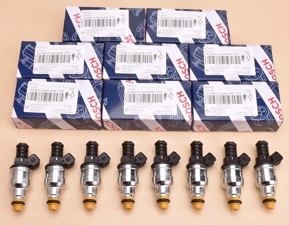 8Pcs OEM BOSCH 42lb Fuel Injectors For LS1 LT1 Chevrolet Ford Mustang 0280150558 Foto 2 de 4