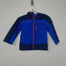 Free Country Blue Red Boys Hooded Jacket Ski Size Medium 5/6
