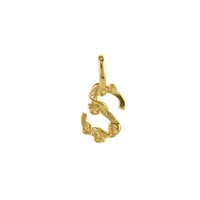 Cavill SilberanhäNger Buchstabe S 925 Sterling Silber Vergoldet Damen